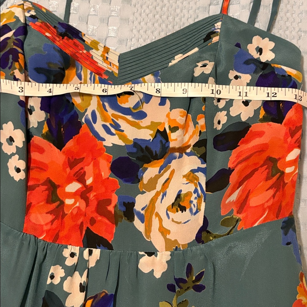 Moulinette Soeurs Teal Floral Dress - Picture 13 of 13